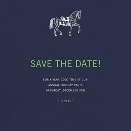 Navy Blue - Save the Date by Paperless Post