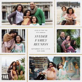 Photo Grid Border - Family Reunion Invitation by Paperless Post