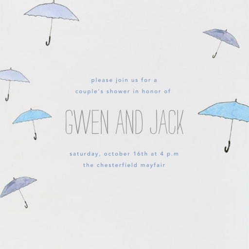 Umbrellas - Invitation by Paperless Post