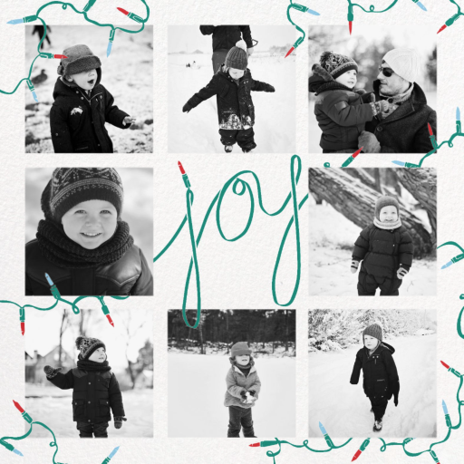 Strung with Joy - New Year's Card by Paperless Post