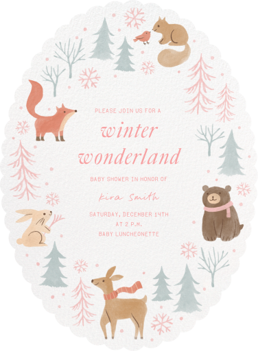 Winter Critters - Invitation by Paperless Post
