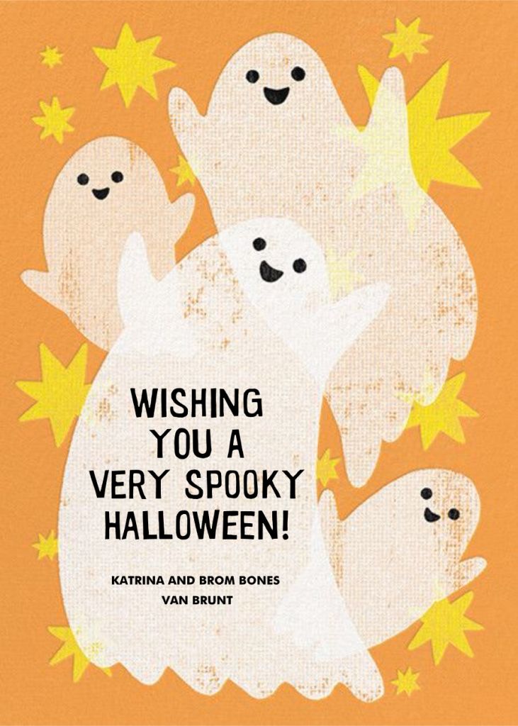 Glowing Ghosts Card