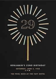Year of the Sparkler - Birthday Invitation by Paperless Post