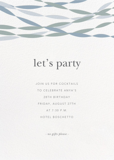 Streamers  - Birthday Invitation by Sugar Paper