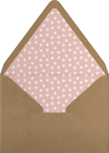 Sports Baby Clothes Invitation Envelope