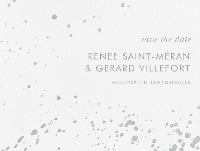 Splatter Cloth I (Save the Date) - Save the Date by Paperless Post