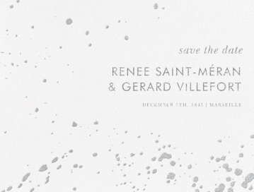 Splatter Cloth I (Save the Date) by Paperless Post