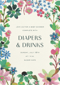 Showered in Florals - Baby Shower Invitation by Liberty
