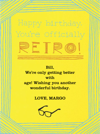 Happy Birthday Hipster - Birthday Card by Paperless Post