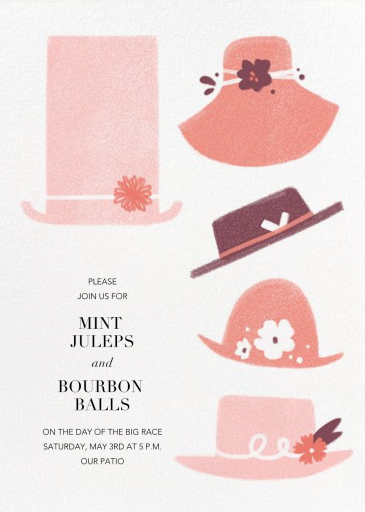 Tip Toppers - Kentucky Derby Invitation by Paperless Post