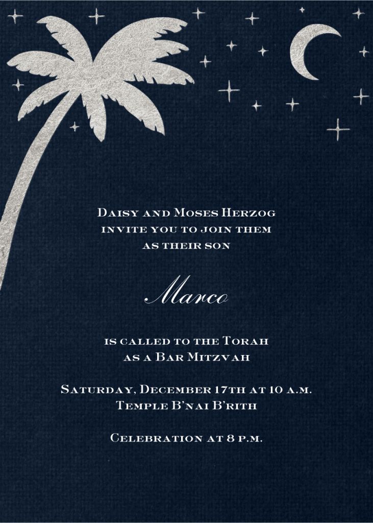 South Pacific Invitation