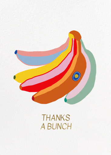 Banana Bunch - Thank You Card by Hartland Cards