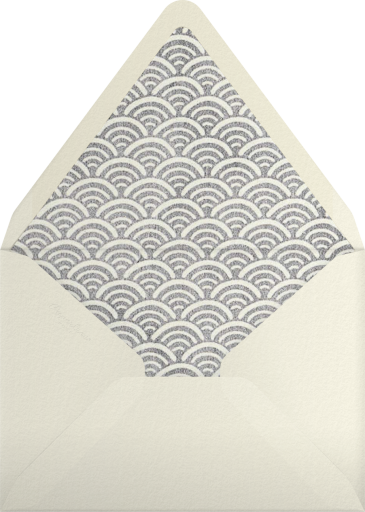 Indigo with Silver - Paperless Post Envelope
