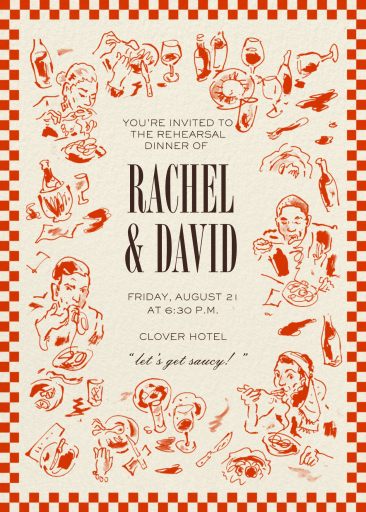 Buon Appetito - Rehearsal Dinner Invitation by Sam Crosby