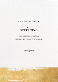 Simple Brushstroke - Viewing Party Invitation by Sugar Paper