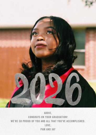 Person of the Year Photo - Graduation Card by Paperless Post