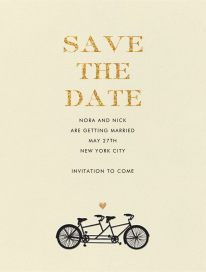 Tandem I (Save the Date) by kate spade new york