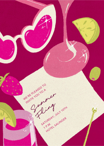 Heart Sunnies - Summer Party Invitation by Paperless Post