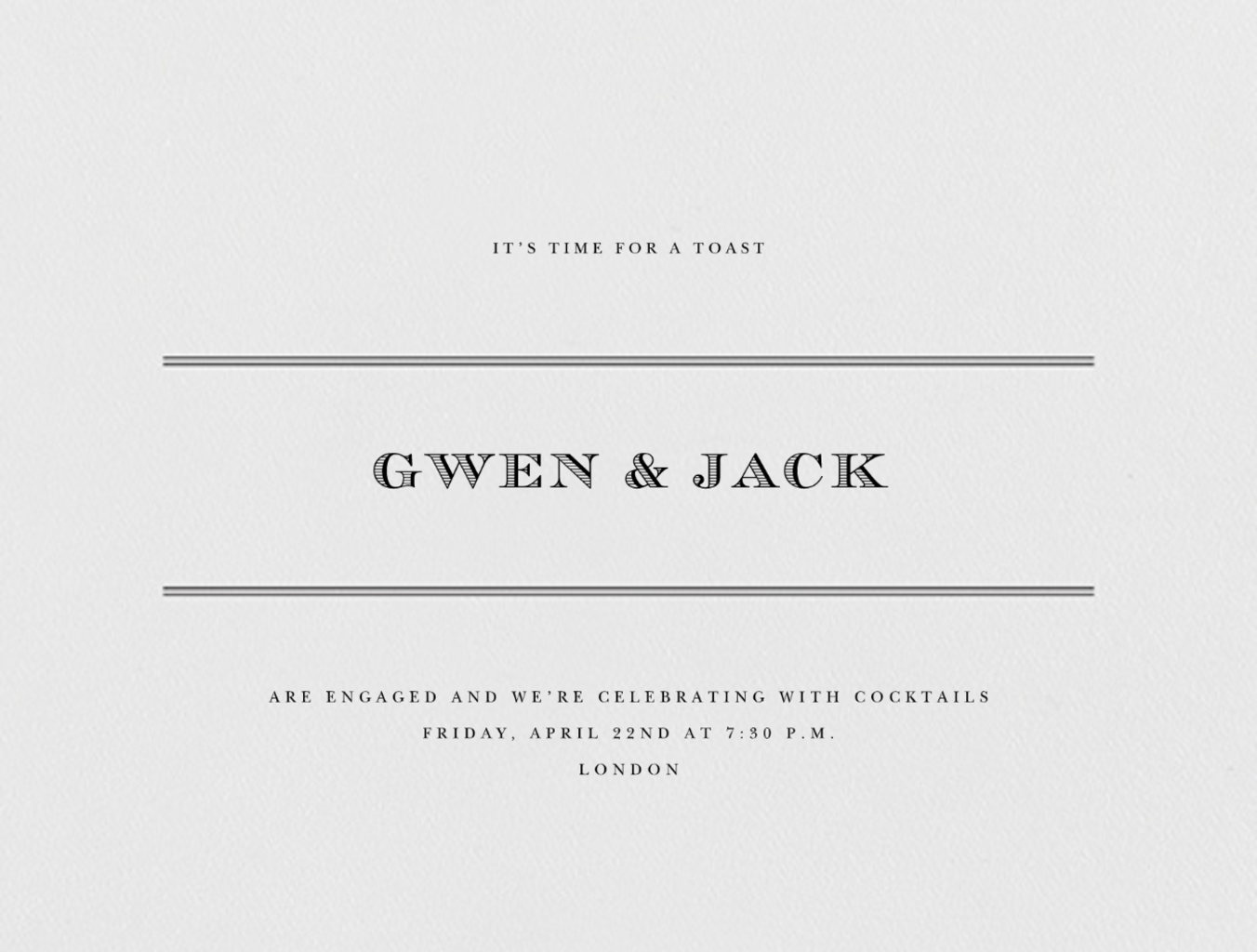 Emerson Engagement Party Invitation Send online instantly RSVP