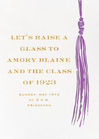 KSNY Tassel - Graduation Party Invitation by kate spade new york