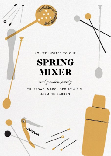 Home Is Where the Bar Is - Networking Event Invitation by Crate & Barrel