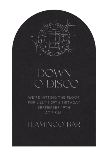 Disco Gleam - Birthday Invitation by Paperless Post