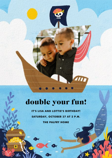 Buccaneers and Beauties - Birthday Invitation by Paperless Post