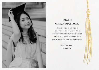 KSNY Tassel (Foto) - Card de agradecimiento Card kate spade new york