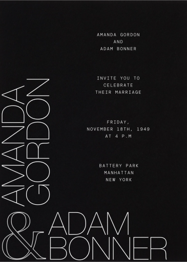 Ampersand Outline - Wedding Invitation by Paperless Post