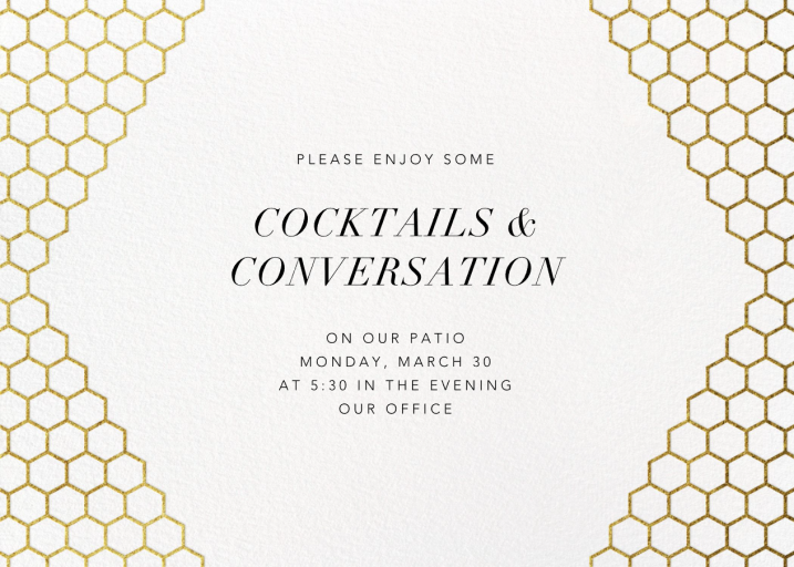 Honeycomb Party - Networking Event Invitation by Paperless Post