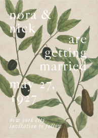 Fruit Tree - Save the Date by John Derian