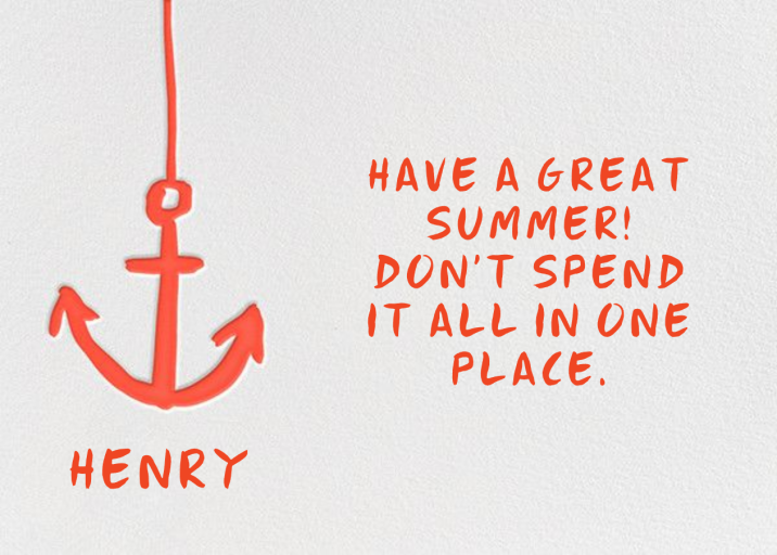 Little Anchor - Stationery by Linda and Harriett