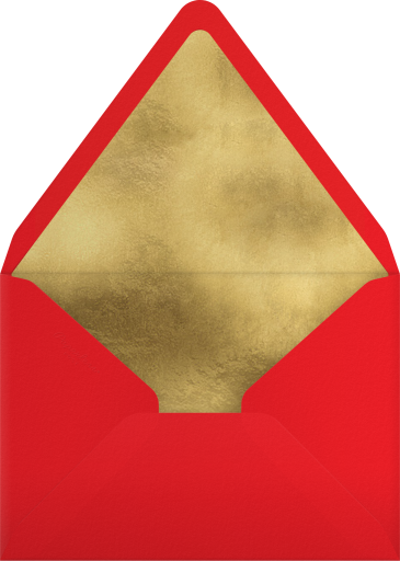 Watercolor Santa Holiday Invitation Envelope
