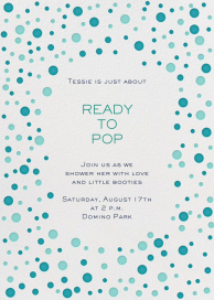 Bubbly Border - Baby Shower Invitation by Mr. Boddington's Studio