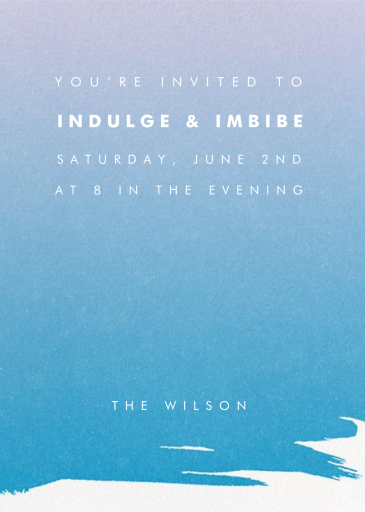 Gradient Painted - Dinner Party Invitation by Paperless Post