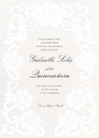 Lovely Lace - Quinceañera Invitation by Oscar de la Renta