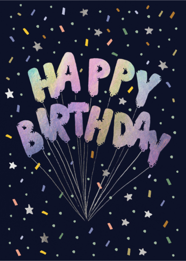 Mylar Birthday Balloons (Greeting) by Rifle Paper Co.