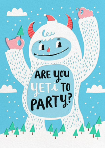 Yeti Party - Invitation by Hello!Lucky