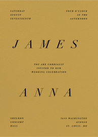 Empattement - Wedding Invitation by Goods Gang