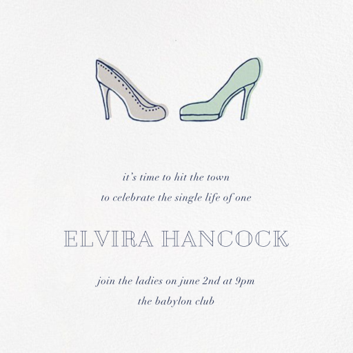 Hers and Hers - Bachelorette Party Invitation by Paperless Post