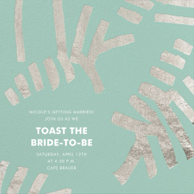 Sonnet - Bridal Shower Invitation by Kelly Wearstler