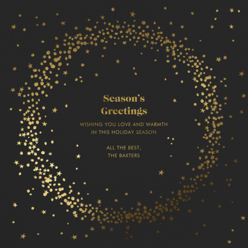 Wreath of Stars - Christmas Card by Paperless Post