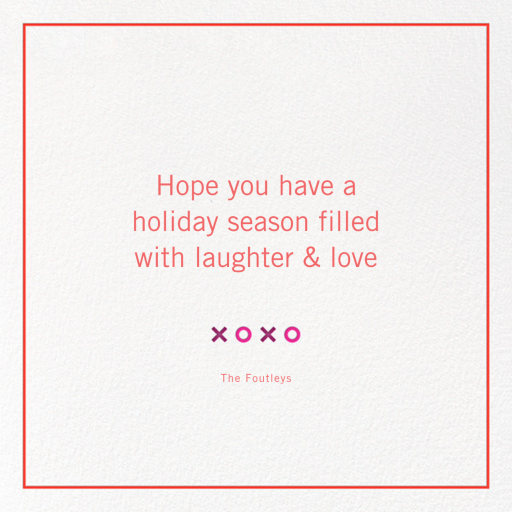 Kisses & Wishes (Photo) - Greeting Card by Jonathan Adler - Back