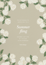 Framed Hydrangea - Summer Party Invitation by Rifle Paper Co.