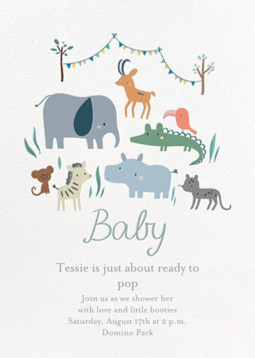 Baby Animals - Baby Shower Invitation by Little Cube