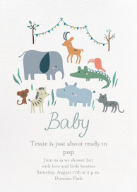 Baby Animals - Baby Shower Invitation by Little Cube