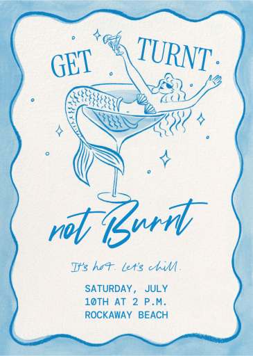 Martini Mermaid - Summer Party Invitation by Paperless Post