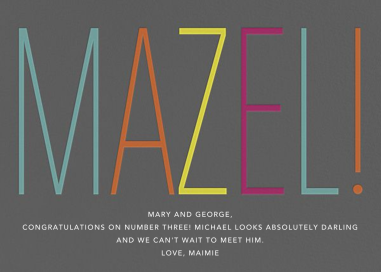 Mazel! - Greeting Card by Paperless Post