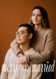 Merry and Married - Christmas Card by Paperless Post