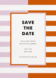 Colorblocked Stripes - Save the Date by kate spade new york